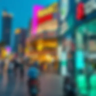 Vibrant commercial activities at الوافي مول دبي