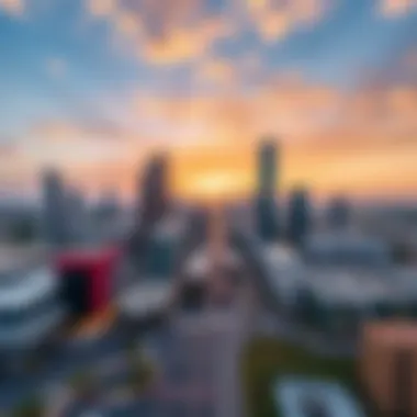 A panoramic view of CBD 28 showcasing modern architecture and urban layout