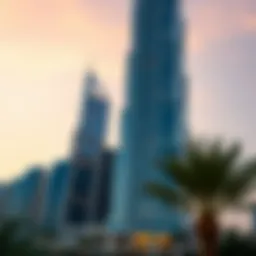 A stunning view of the Citadel Tower at dusk showcasing its architectural design