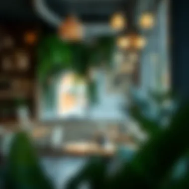 Charming cafe interior showcasing unique decor
