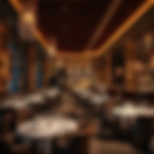 Luxurious dining ambiance at Dubai Hills Mall restaurant