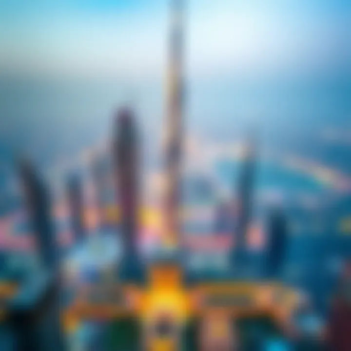 Breathtaking Dubai Skyline from Executive Bay Tower B Panoramic view of Dubai skyline from Executive Bay Tower B