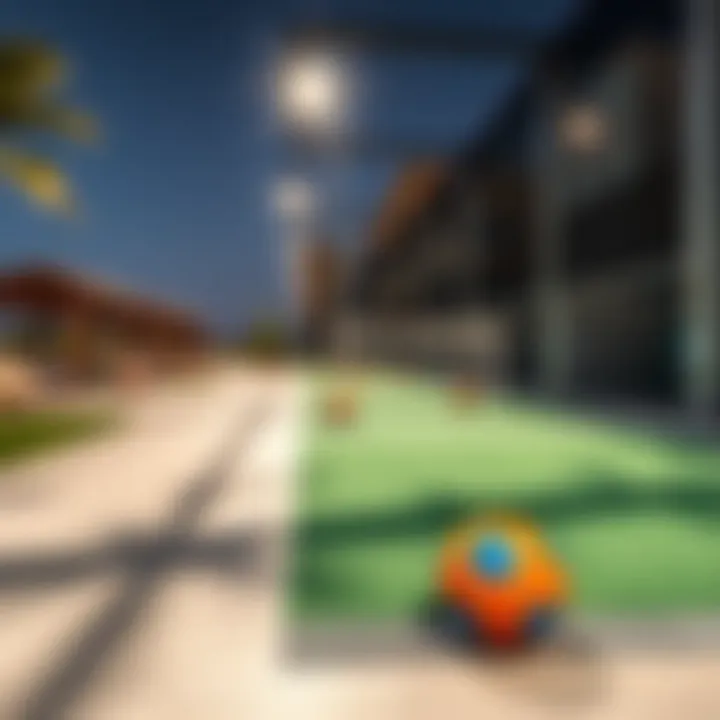 Amenities at Al Khail Gate Amenities available in the Al Khail Gate community showcasing recreational facilities.