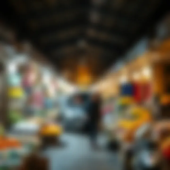 Vibrant local market scene in Al Rashidiya