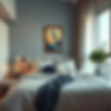 Cozy bed setup in a Dubai apartment