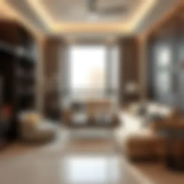 Interior of a family room showcasing comfortable furnishings and family-friendly environment