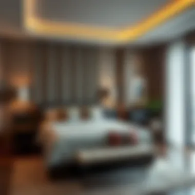 Cozy Bedroom in a Dubai Hotel Apartment Cozy bedroom interior in a Dubai hotel apartment