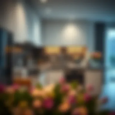 Modern kitchen setup in a hotel apartment