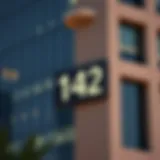 Makani number signage on a Dubai building