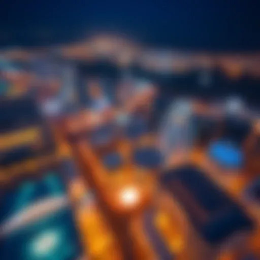 Stunning aerial view of Muhammad Bin Rashid City showcasing its innovative architecture