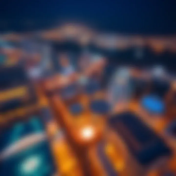 Aerial View of Muhammad Bin Rashid City Stunning aerial view of Muhammad Bin Rashid City showcasing its innovative architecture