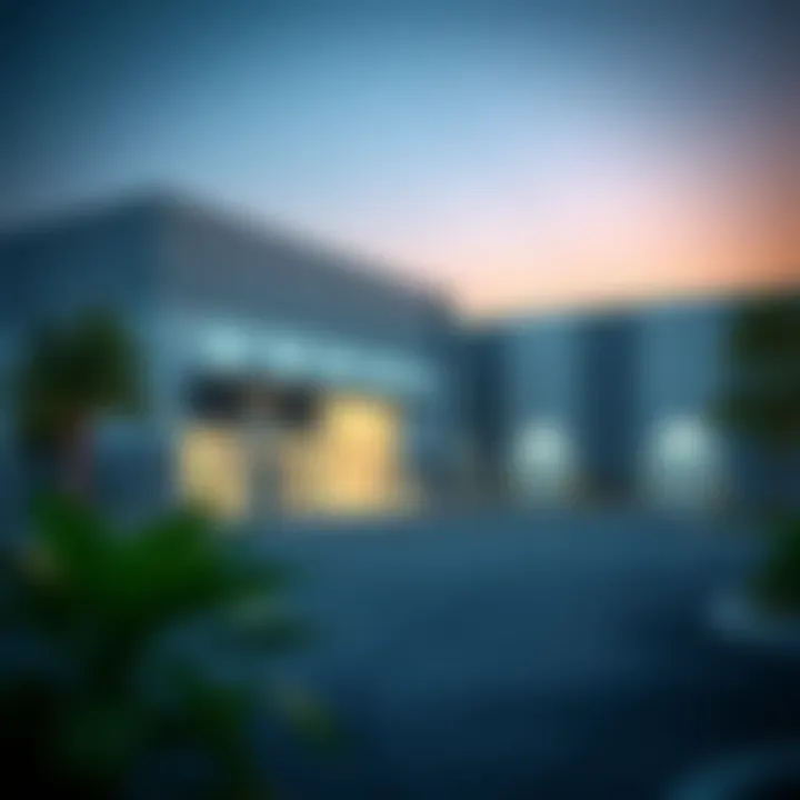 A modern warehouse facility in Ras Al Khor highlighting its commercial potential.