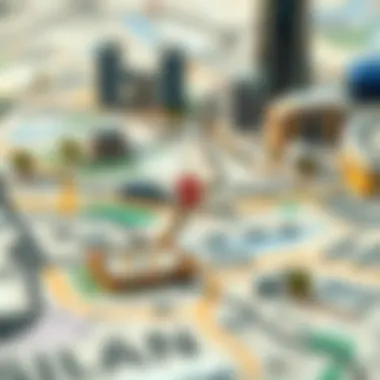 Map showing location of Silicon Oasis