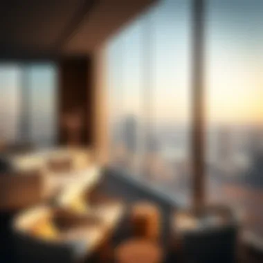 Panoramic view from a Ten11 apartment highlighting Dubai skyline