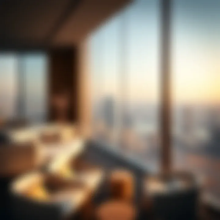 Panoramic view from a Ten11 apartment highlighting Dubai skyline