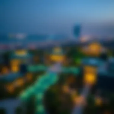Stunning Panoramic View of the Park Panoramic View of Dubai Hills Park Point