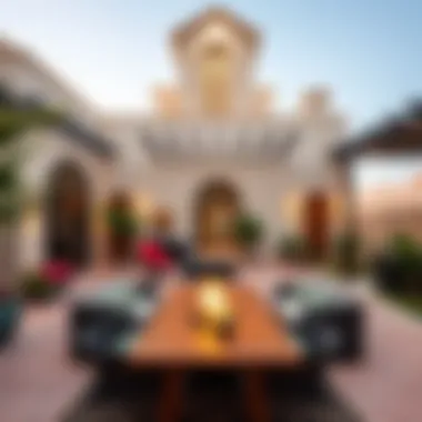 Vibrant Outdoor Space of Al Quoz Villa Vibrant outdoor space of a villa in Al Quoz