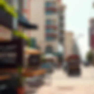 Local cafes and shopping areas near Mall of Emirates