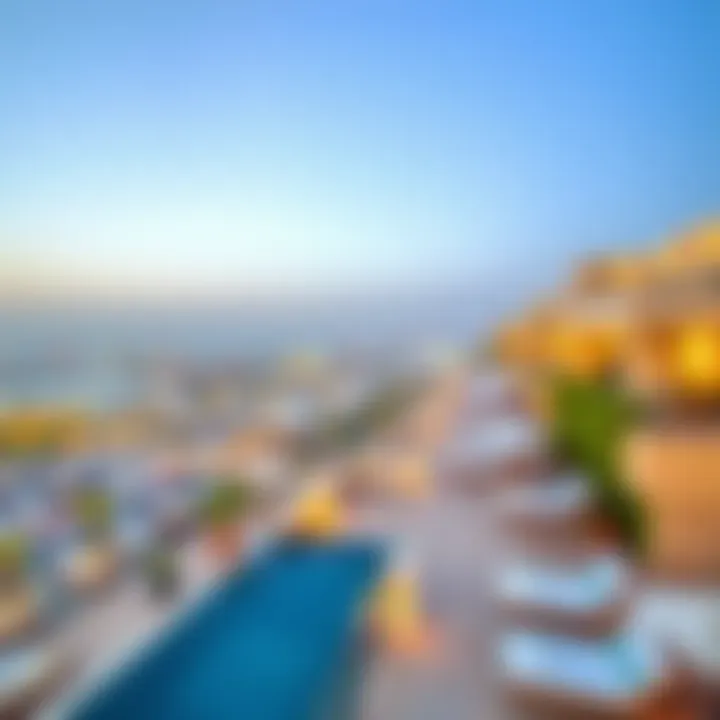 Breathtaking panoramic view from the hotel terrace