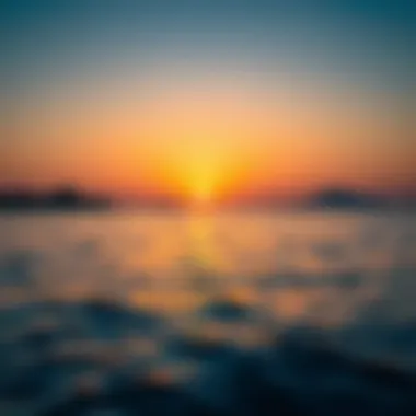 Breathtaking Sunset at Hudayriyat Island Vibrant sunset over the waters surrounding Hudayriyat Island