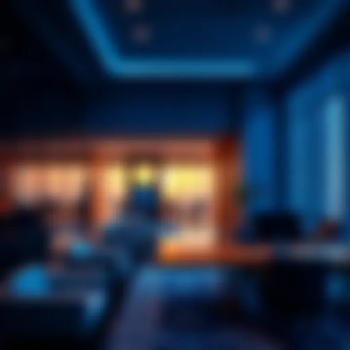 Corporate Culture Reflected in Indigo Interiors Interior design reflecting corporate culture in an indigo office