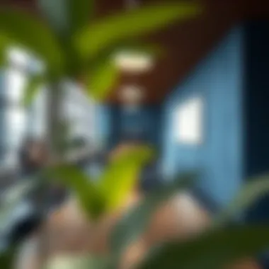 Sustainable Design in Indigo Workspaces Sustainable design elements in indigo office spaces