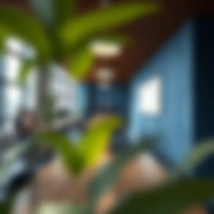 Sustainable Design in Indigo Workspaces Sustainable design elements in indigo office spaces