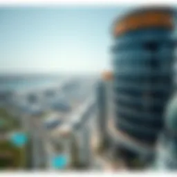 Aerial view of ميغامول showcasing its architectural design