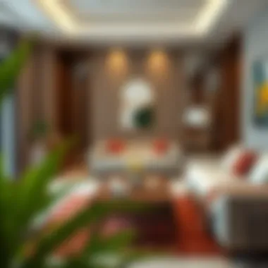 Common Area in Karama Bed Space Residence A peaceful common area in a Karama bed space residence