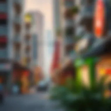 Street view of Karama highlighting local amenities