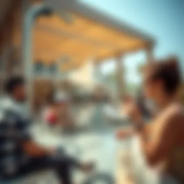 Visitors enjoying leisure activities within مول الامارات