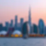 Stunning skyline of Dubai showcasing luxury properties