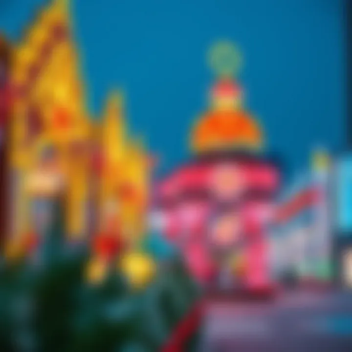 Dubai's Vibrant Holiday Decor Festive decorations in Dubai for a holiday