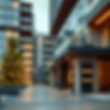 Architectural features of the Quayside Ellington showcasing modern design