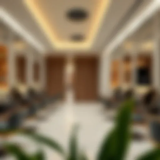 Luxury salon interior showcasing modern design