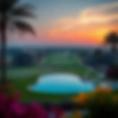 Scenic Golf Course View from Sienna Lakes Golf course view at Jumeirah Golf Estates