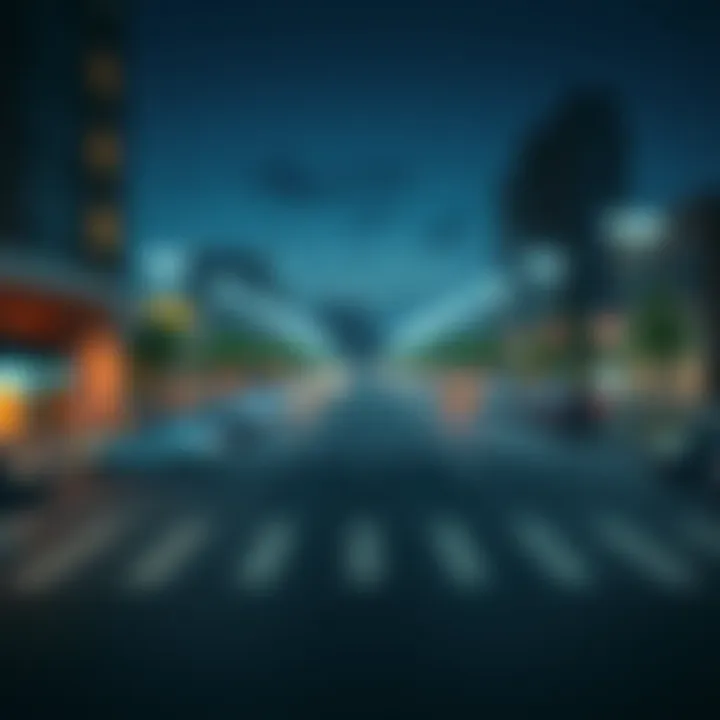 Economic analysis graphic showing the impact of parking lots on real estate values