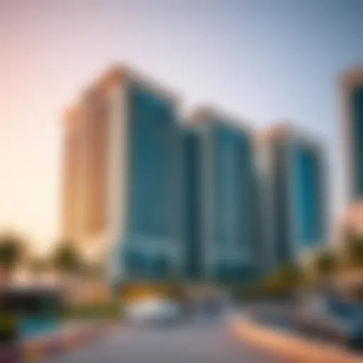 Stunning view of The Pointe Dubai showcasing modern architecture