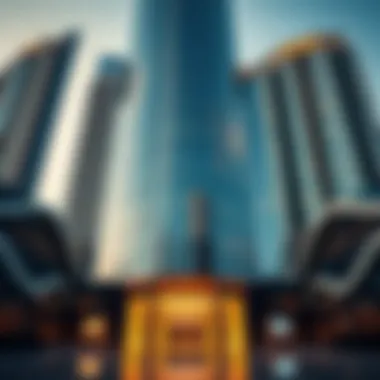 Stunning exterior view of the Reflection Tower showcasing its unique design