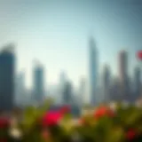 A modern skyline of Dubai showcasing luxury real estate options