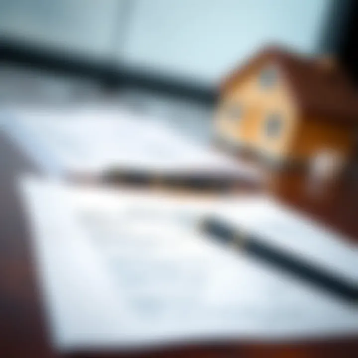 A close-up of a home loan application form with a pen resting on it